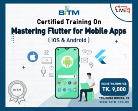 Online Course on Mastering Flutter for Mobile Apps (iOS & Android)(15th batch)