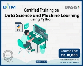Certified Training on Data Science and Machine Learning using Python(6th batch)
