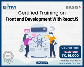 Certified Training on Front end Development with ReactJS