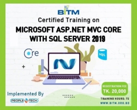 Microsoft Asp.net MVC Core  With  SQL Server 2019(17th Batch)