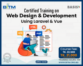 Certified Training on Web Design & Development Using Laravel & Vue(11th Batch)